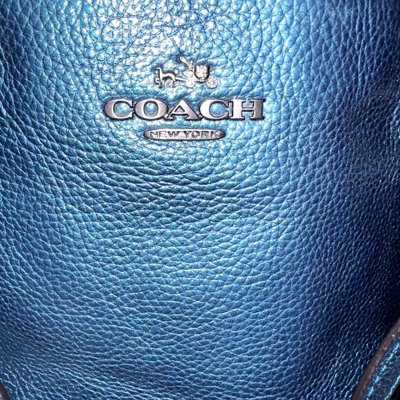 Coach Madison Small Kelsey Pebbled Satchel Leather Green Purse Handbag F23538 - Picture 2 of 8